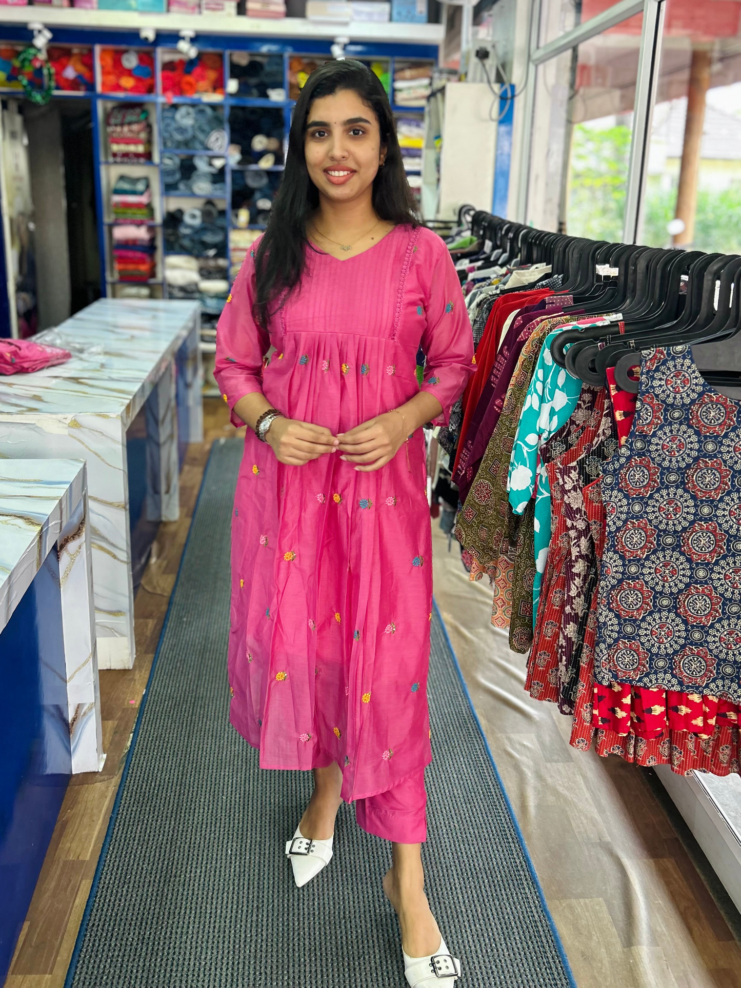 Mul Chanderi Coord set