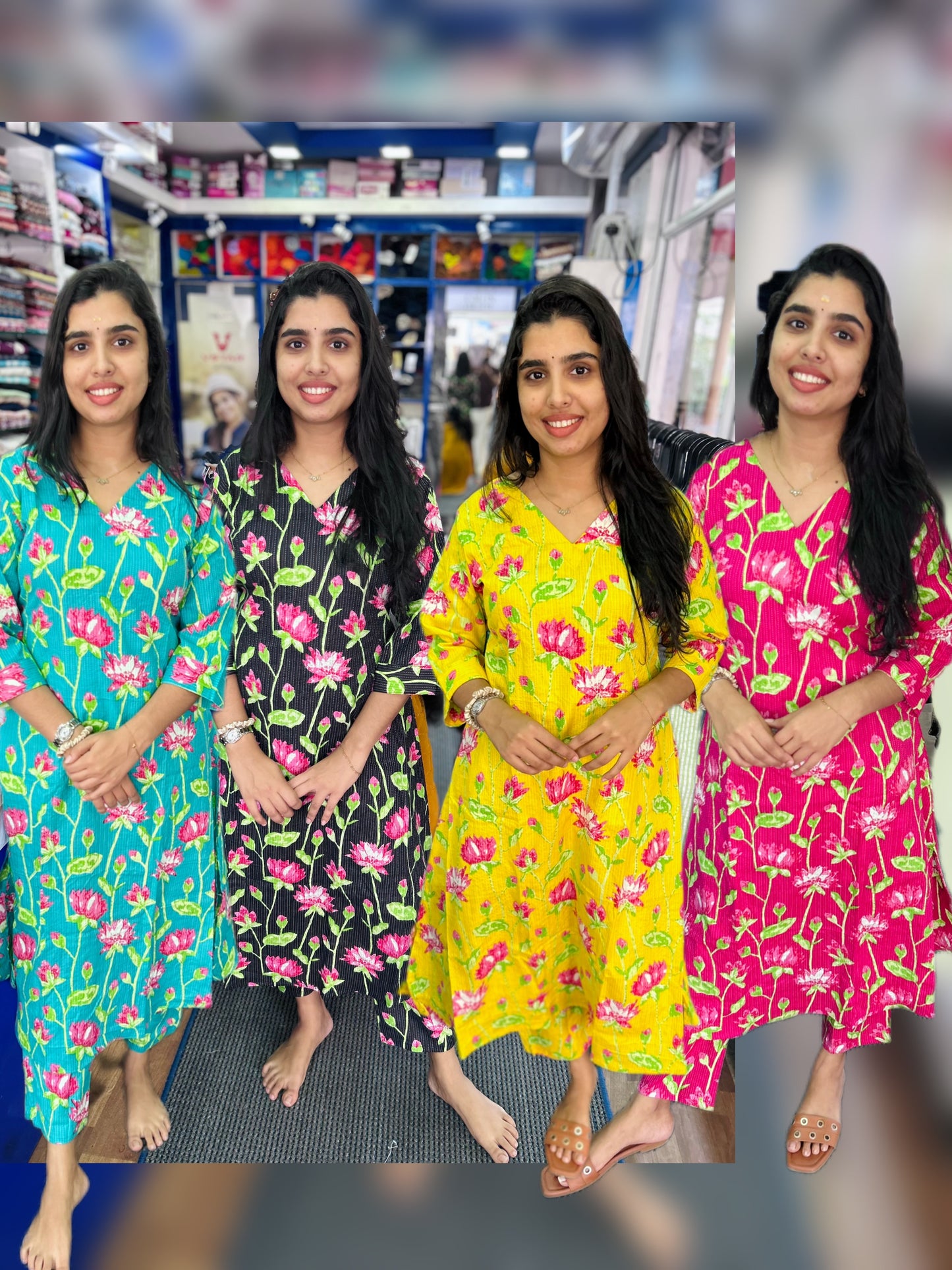 Lotus Kantha Cotton Coord Set