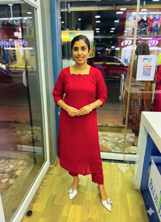 Hakoba Red Coord Set