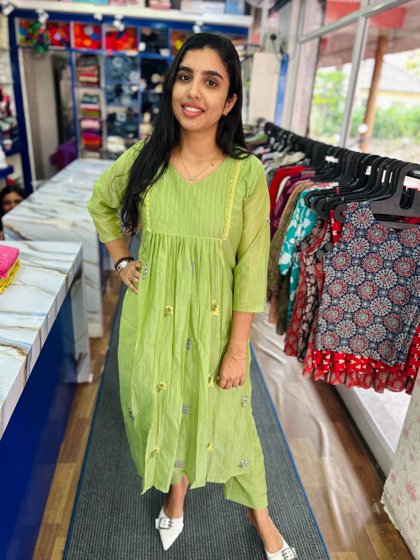 Mul Chanderi Coord set