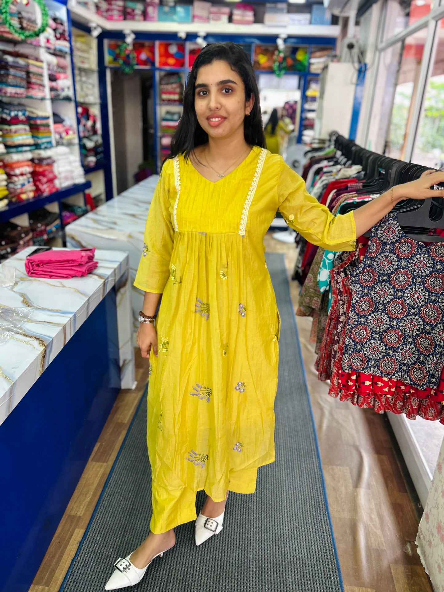 Mul Chanderi Coord set